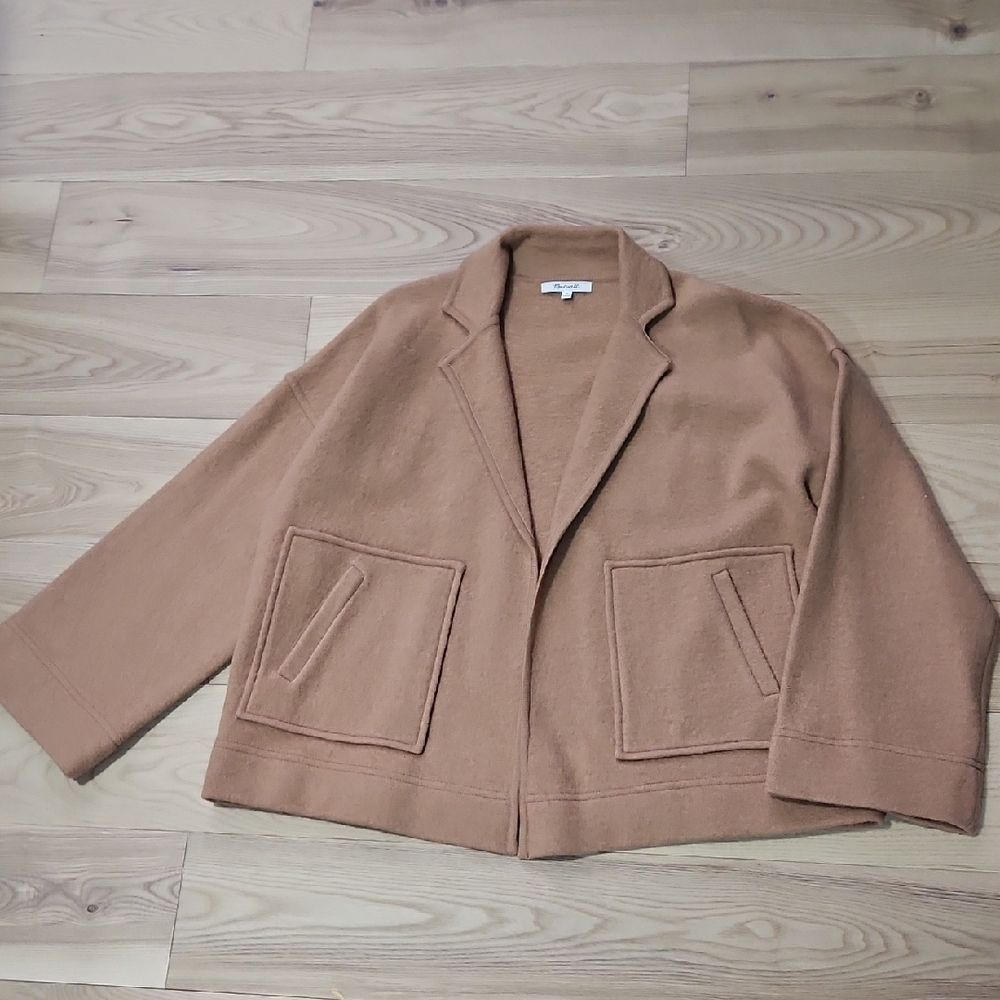 SOLD**Madewell Women's Brown Taupe Wool Jacket